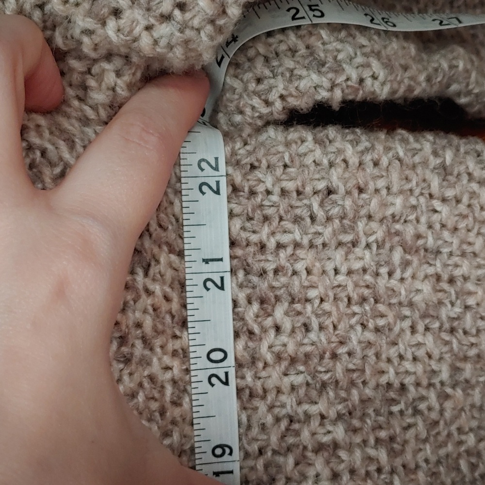 Madewell x Sezane oversized oatmeal beige knit sweater - Picture 4 of 6